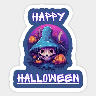 mushroom halloween Sticker